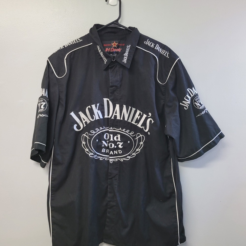 JH Design Jack Daniels Tennessee Whiskey Racing Shirt Black XL